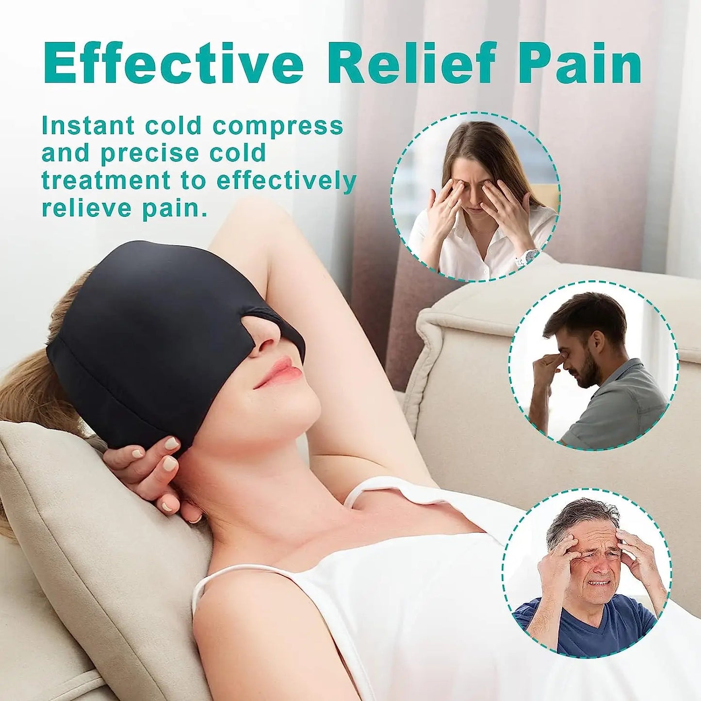 Migraine Ice-Heat Relief Cap